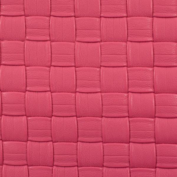 50x69 cm Zuschnitt Kunstleder Venus Flechtoptik Pink by Swafing